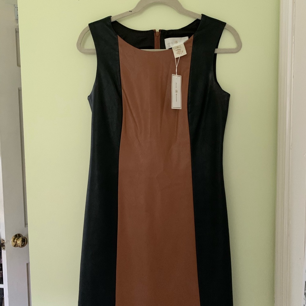 Julie Brown Faux Leather Cressida Dress